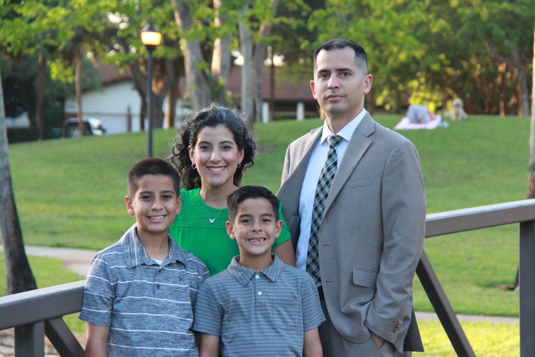 Pastor Luis and Laura Briceno with their family